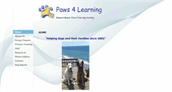 Desktop Screenshot of paws4learning.com
